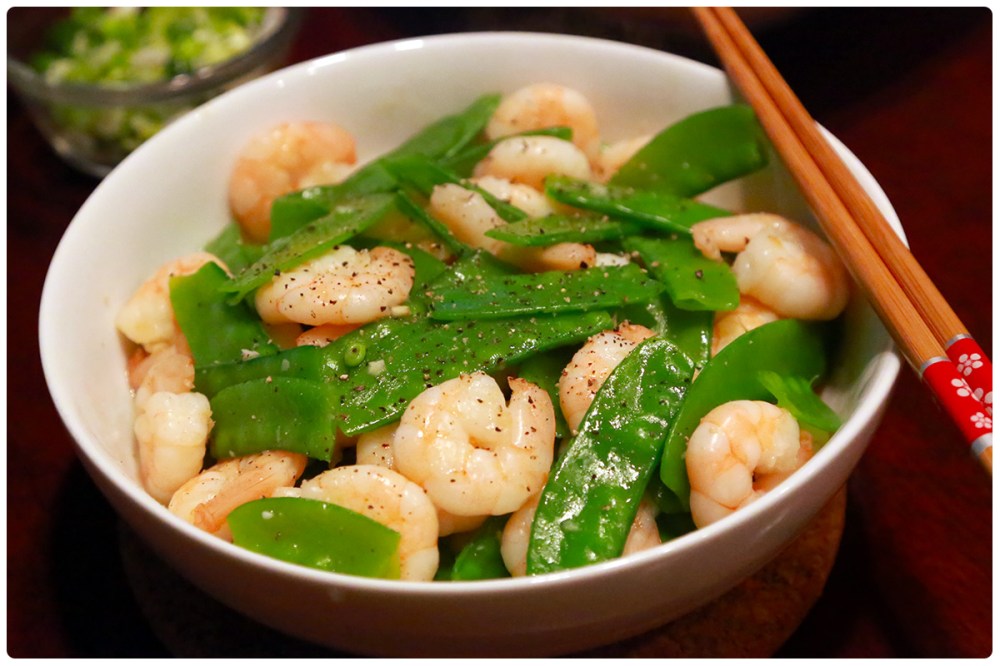 snowpeas and Shrimp